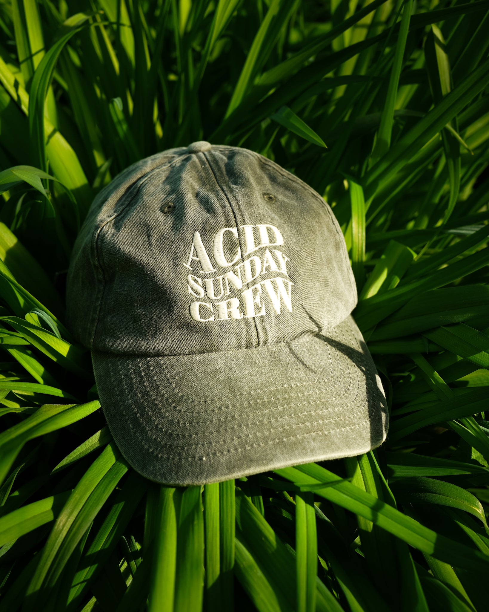 “ACID SUNDAY CREW” Vintage Olive