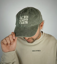 “ACID SUNDAY CREW” Vintage Olive